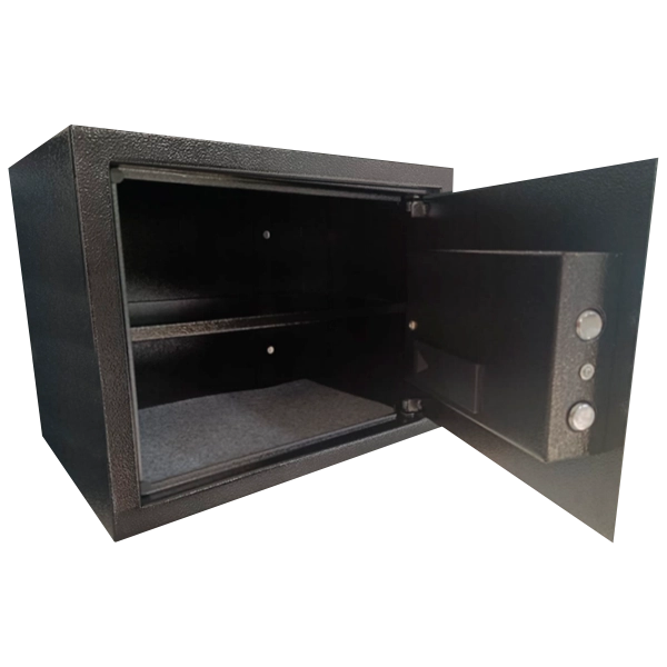 Takemura Cofres – Cofre Digital TCL 300 FPA aberto, mostrando o interior
