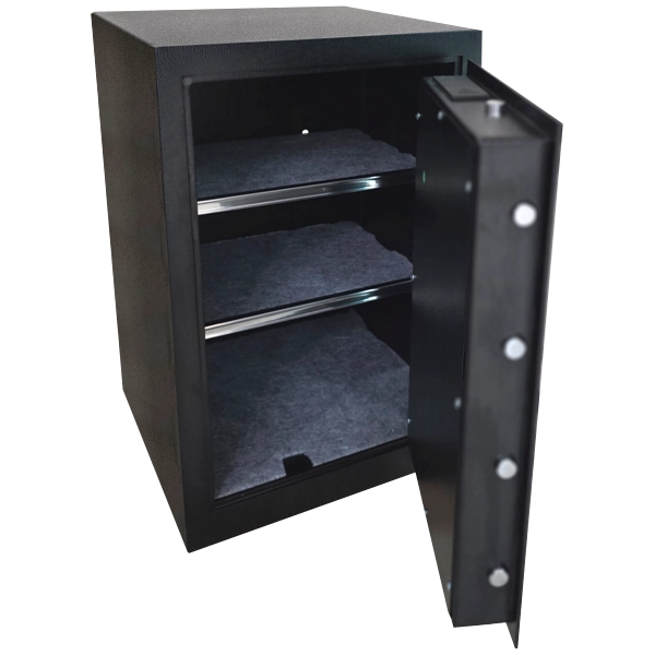 Takemura Cofres – Cofre Digital TCL 600 SE Titan aberto, mostrando o interior
